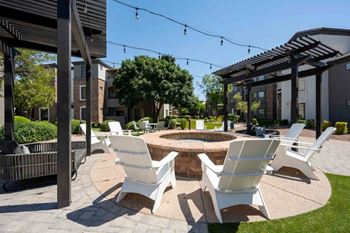 Outdoor fire pit with cozy seating
